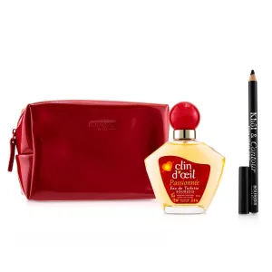 Bourjois Passionnee Coffret: Eau De Toilette Spray 75ml   Khol & Contour Eyeliner Pencil - #001 Noir-Issime 1.2g/0.04oz   Glossy Bag  2pcs 1Bag