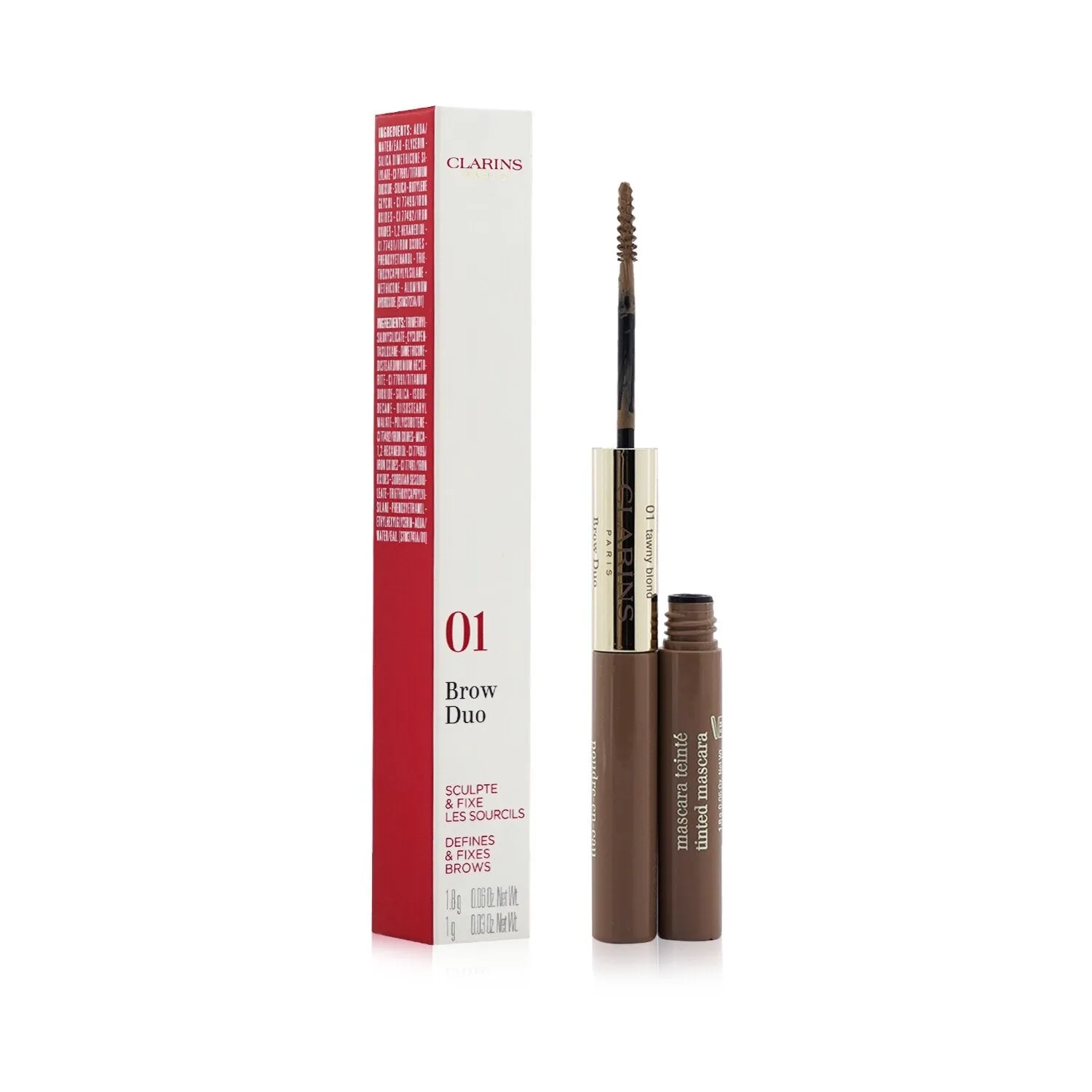 Clarins Brow Duo (1x Brow Pencil. 1x Tinted Mascara) - # 04 Medium Brown  2.8g/0.09oz