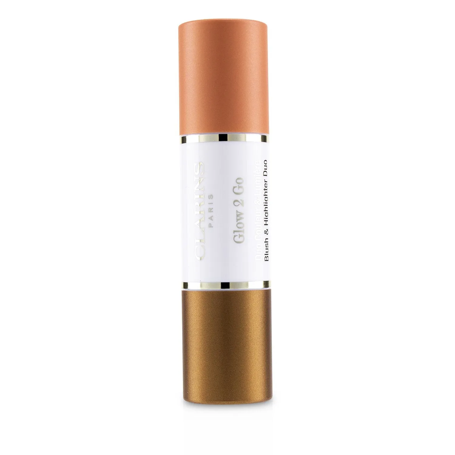 Clarins Glow 2 Go Blush & Highlighter Duo - # 02 Golden Peach  2x4.5g/0.1oz