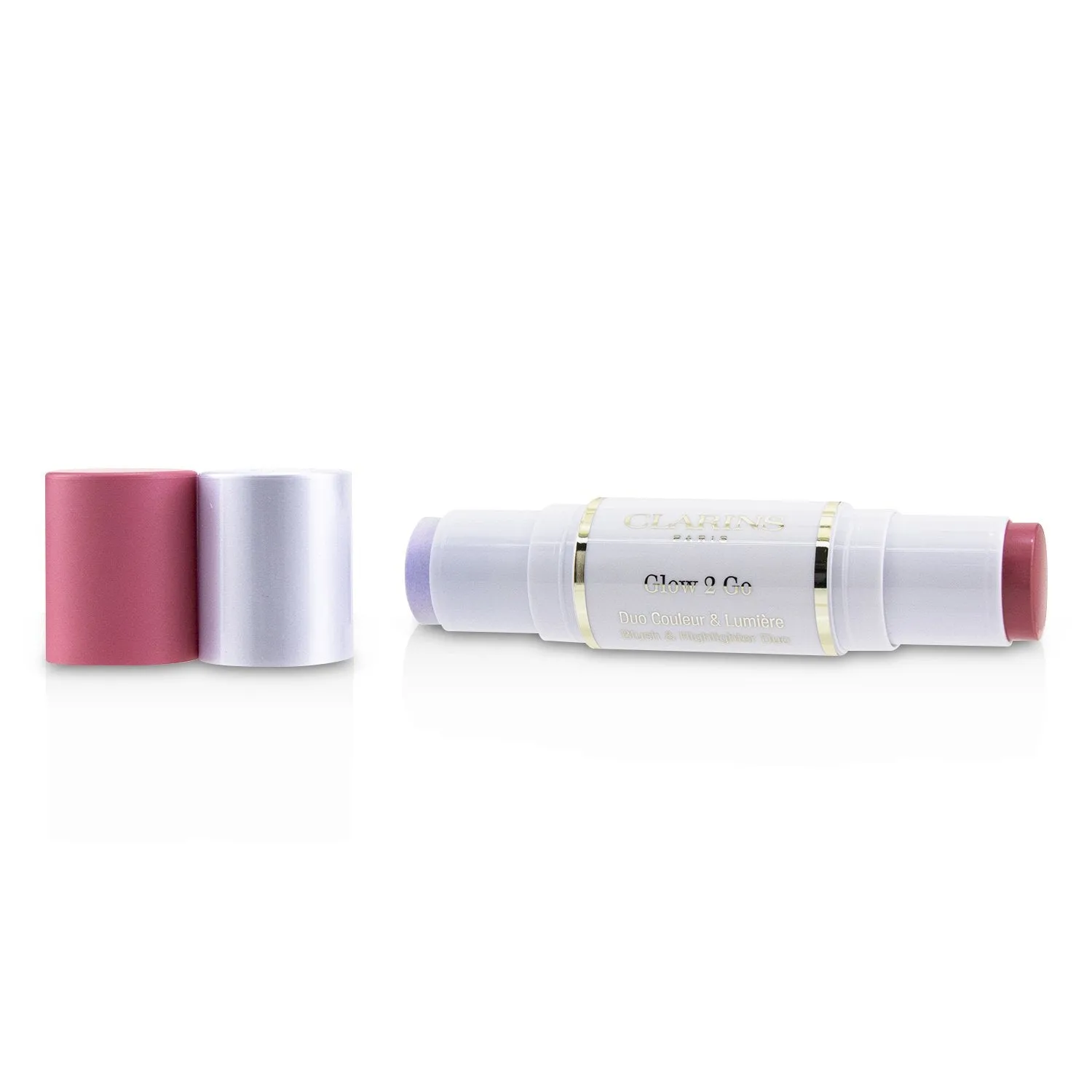 Clarins Glow 2 Go Blush & Highlighter Duo - # 02 Golden Peach  2x4.5g/0.1oz