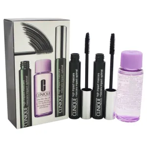 Clinique Perfect Partners Set by Clinique for Women - 3 Pc Set 2 x 0.28oz High Impact Mascara - 01 Black. 1.7oz Take The Day Off Make Up Remover