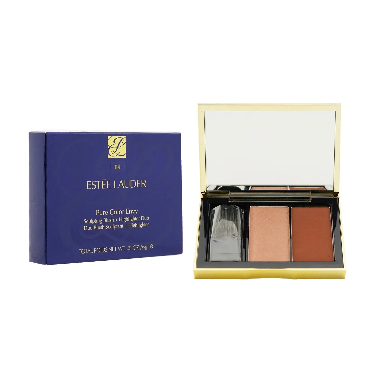 Estee Lauder Pure Color Envy Sculpting Blush   Highlighter Duo - # Sinful Peach  6g/0.21oz